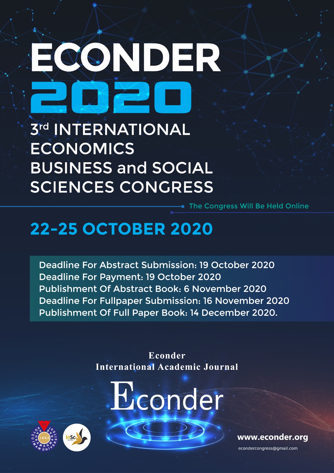 3. İktisat, İşletme ve Sosyal Bilimler Kongresi KSÜ Ev Sahipliğinde Gerçekleştirildi